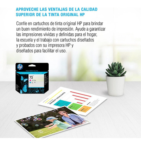 Imagen 5 de 7 de Cabezal Hp 72 C9383a Cyan Magenta Original T1100 1120 1200