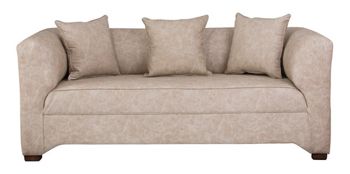 Sofá Metropolitan 3 Cpos Cuero Auris Beige / Muebles América