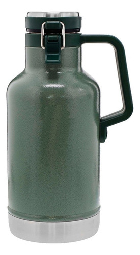 Botella térmica Growler Classic de 1,9 litros, azul, negro y verde