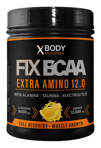 Fix Bcaa Extra Amino 300grs 30 Servicios Xbody Evolution