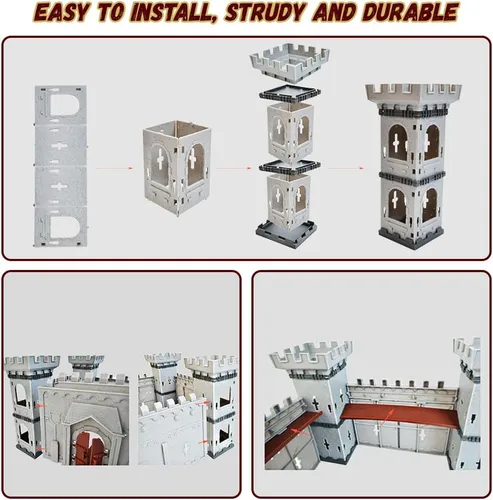 Mostop Figuras Caballero Castillo Medieval Juguete Ews