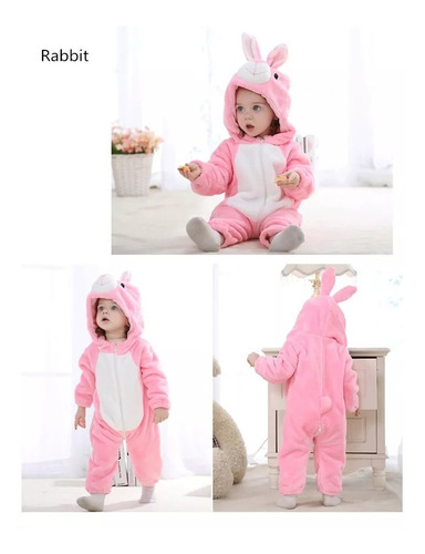 Pijama Y Disfraz Enterito Polar Bebés Animalitos