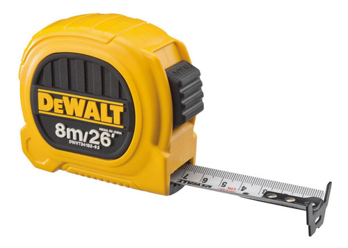 Huincha De Medir 8m/26' Diseño Compacto Dwht34193 Dewalt 