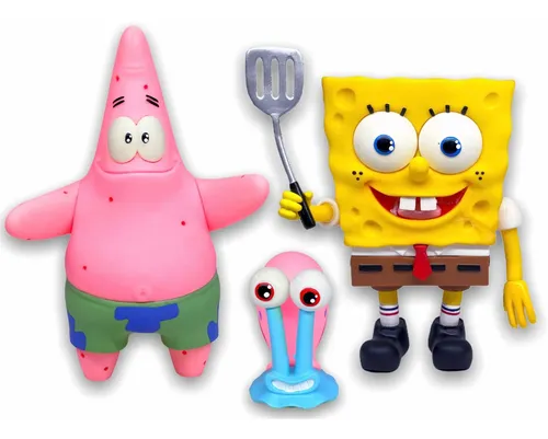 Set Bob Esponja Patricio Y Gary Con Sonido Squarepants 30cm Set Bob Esponja Patricio Y Gary Con Sonido Squarepants 30cm