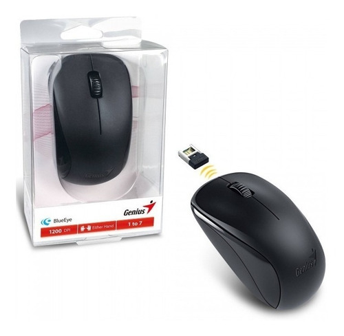 Mouse inalámbrico Genius NX-7000 calm black