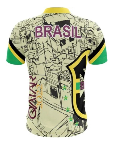 Camiseta Personalizada Seleção Do Brasil Copa Qatar 2022