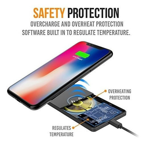 Imagen 4 de 6 de Carcasa De Batería Y Cargador Inalámbrico Para iPhone X / Xs