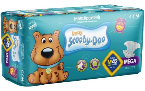 Fralda Baby Scooby-doo - Mega - Tamahos: M / G / Xg / Xxg Tamanho Médio (m)