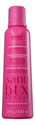 Máscara Reparadora Diária Nanobtx Richée Professional 250ml 