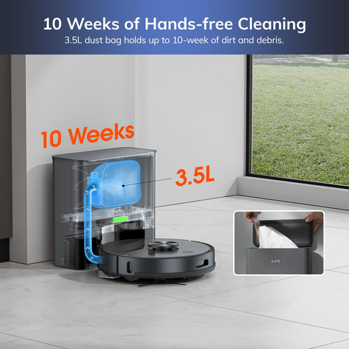 Robot Aspirador Ilife T20s Autovaciante 5000pa