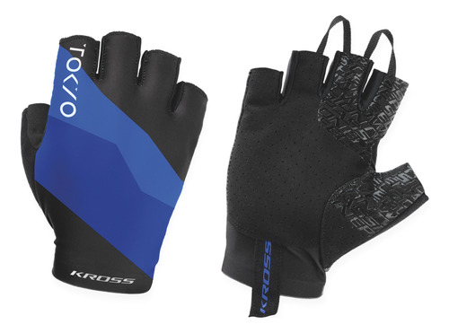 Guantes Kross Race Sf Tokyo Edition Md Negro/azul LG