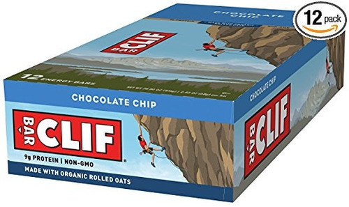 Clif Bar - Barra De Energía - Chocolate Chip - (2,4 Onza Pro