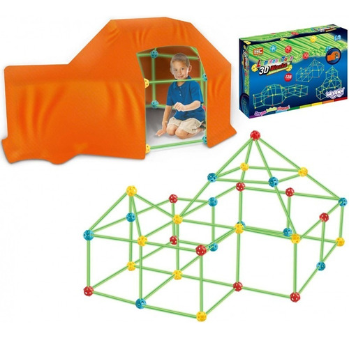 Set Armar Carpa Casita De Campaña Juguete Niños Luminoso