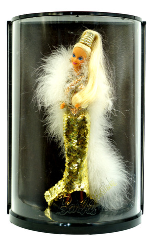 Barbie Gold Bob Mackie & Display Case Limited Edition 1990