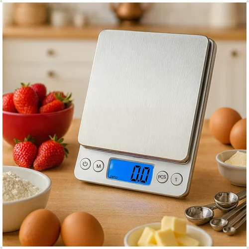 Balança Digital Mini De Alta Precisão 0,1g- 2kg Cozinha Profissio...