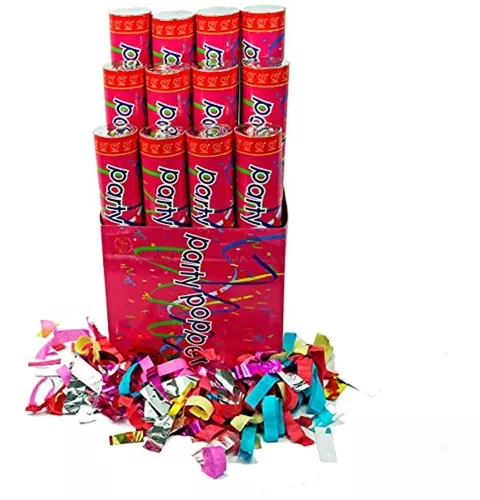 Paquete de 8 unidades de confeti multicolor | Cañón de confeti para fiesta  de eventos y cumpleaños | Lanzador de cañones lanzador de cañones lanzador