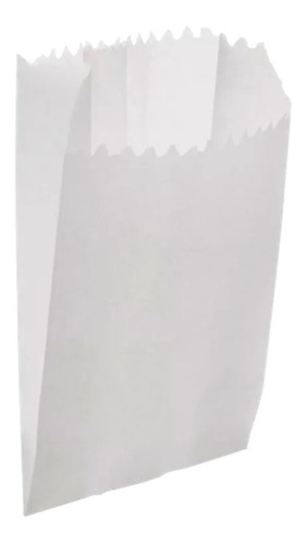 Saco Branco De Papel Para Pipoca (500 Unidades)