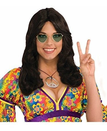 Foro Novedades Adulto Unisex Marrón Hippy Wig