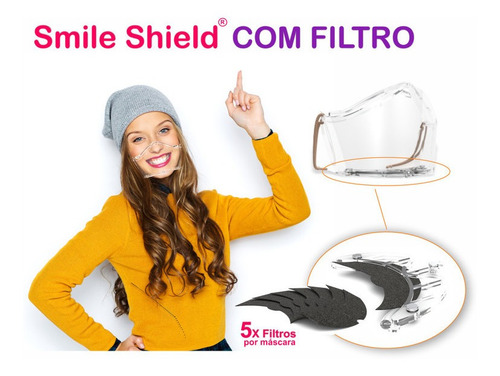 Imagem 4 de 9 de Protetor Facial Transparente Proteção Com Filtro