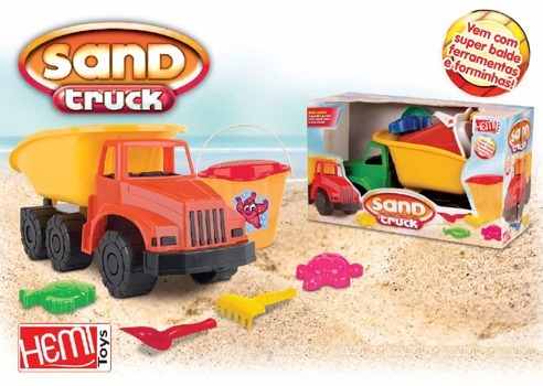 Caminhão De Brinquedo Plastico Sand Truck Hemi Toys