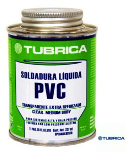 Pega Soldadura Pvc Aguas Blancas Cond Humedas 1/16 Tubrica