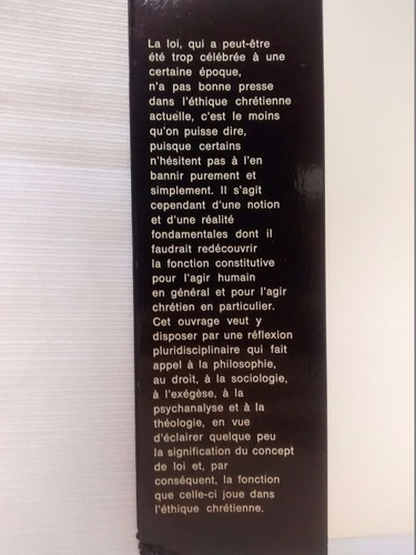 Imagen 5 de 5 de La Loi Dans L´ Ethique Chretienne - Kleiber Kerchove Frances
