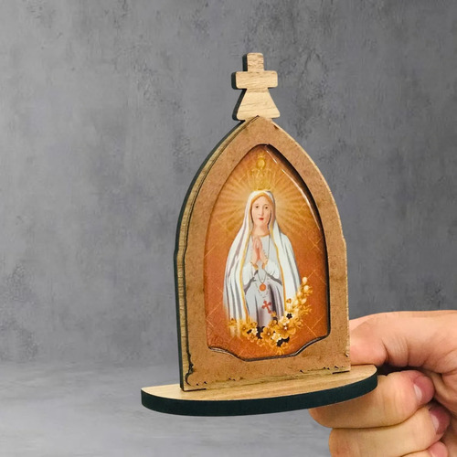 Capela Capelinha Nossa Senhora De Fátima Madeira De Mesa