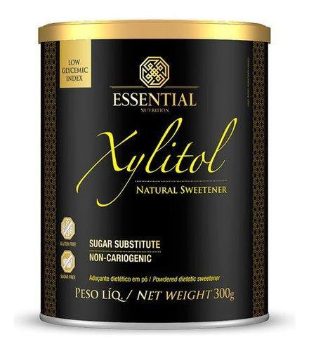 Kit 3x: Xylitol Adoçante Natural Essential Nutrition 300g