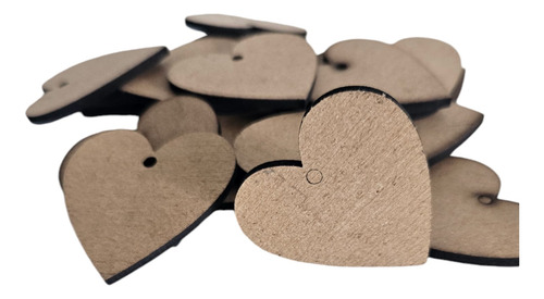 Ciento De Corazones Corte Laser Mdf 4x4 Cm