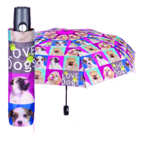 117 - Paraguas Mini Perros Y Gatos Perletti (love Cat)