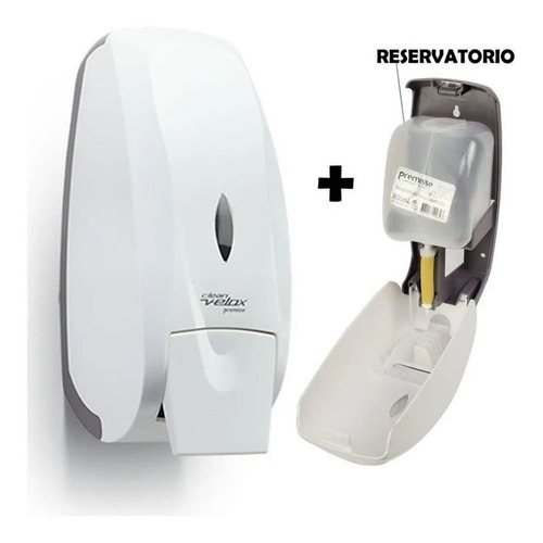 Kit 2 Dispenser Alcool Em Gel Sabonete Liquido Reservatorio