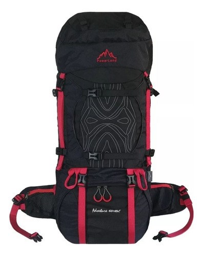 Mochila Outdoor Adventure 65l + 10l Powerland (negro)