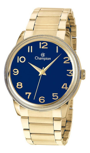 Relógio Champion Feminino Pulseira Em Aço Dourado 45mm