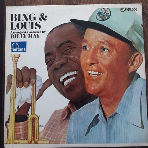 Lp Vinil (vg+) Bing Crosby And Louis Armstrong Bing & Louis
