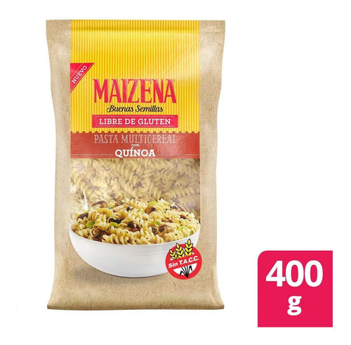 Pasta Maizena Multicereal Con Quinoa Tirabuzon X 400 Gr