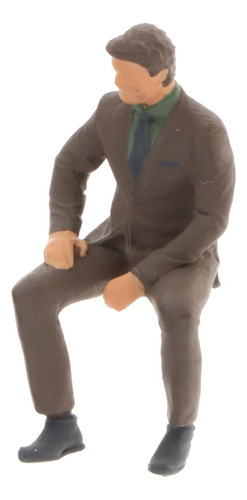1/64 Posição Sentada Figura Pvc Pessoas Rua Tabela Ciano