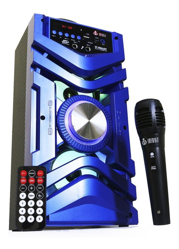 Alto-falante Infokit VC-M866BT com bluetooth azul 110V/220V 