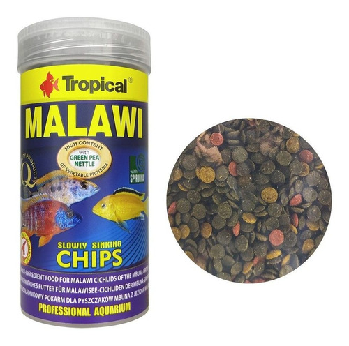 Ração Para Ciclideos Africanos Malawi Chips 130g Tropical