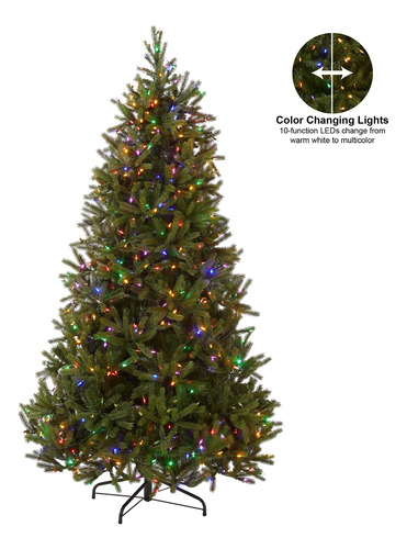 Árbol De Navidad Artificial Preiluminado 2.26 M Luces Led Mu