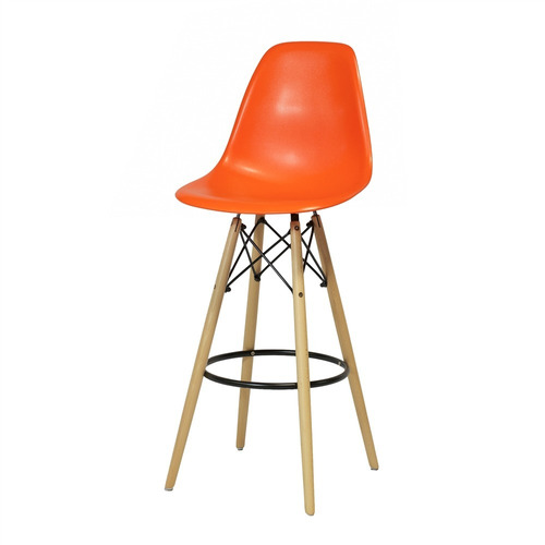 Taburete Eames Naranja - Silla Butaca Alta - Varios Colores