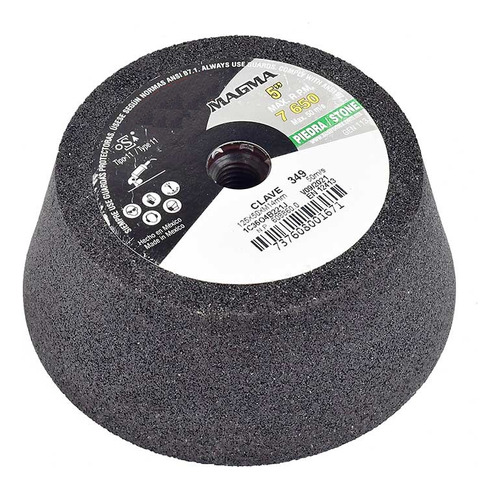 Disco Copa Conica Desbaste De Piedra 5'' 120gr Exxel