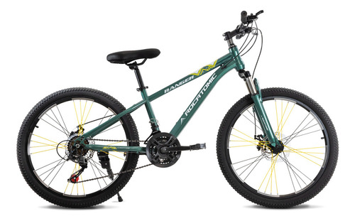 Bicicleta Rocatomic Ranger R24 21vel Montaña Juvenil Sport Color Verde Tamaño Del Cuadro 13p