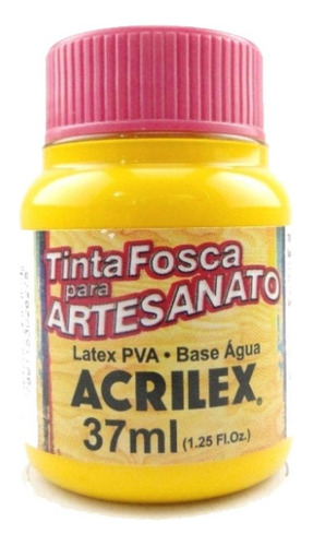 Tinta Acrilex Fosca Artes. 37 Ml 833 Amarelo Gema