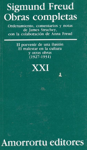 Libro Sigmund Freud Obras Completas Vol Xxi Traducción José