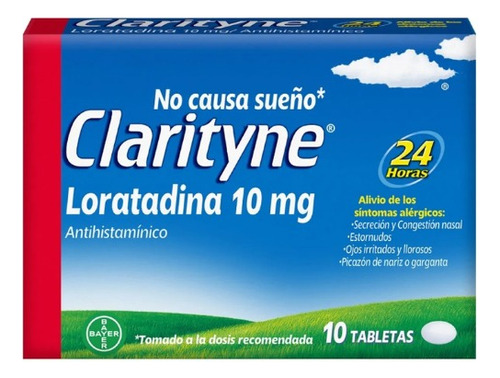 Antihistamínico Clarityne, Hasta 24h De Alivio, 10 Tabletas