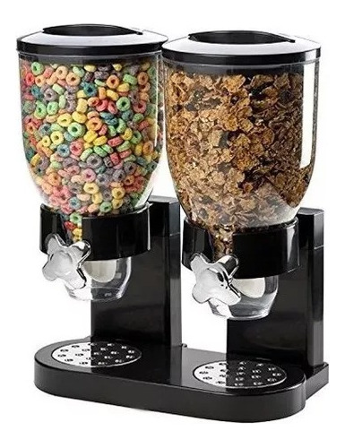 Dispensador De Cereal Doble 17,5 Onzas Contenedor