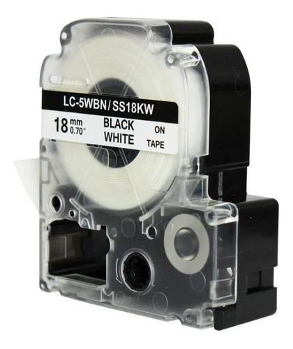 Imagem 7 de 9 de Fita Lc-5wbn Para Rotulador Lw-400 Lw-500 Lw-700 18mm Xfull