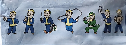 Fallout 4 Vault Boy Figuras De Resistencia Llaveros Set De 4
