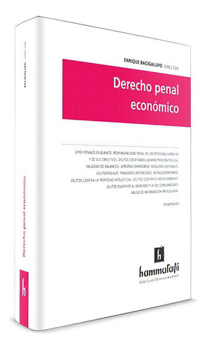 Derecho penal económico, de Bacigalupo, Enrique. Editorial Hammurabi en español