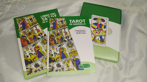 Libro Del Tarot De Marsella Joker Cartas + Libro + Paño